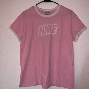 Pink nike T shirt